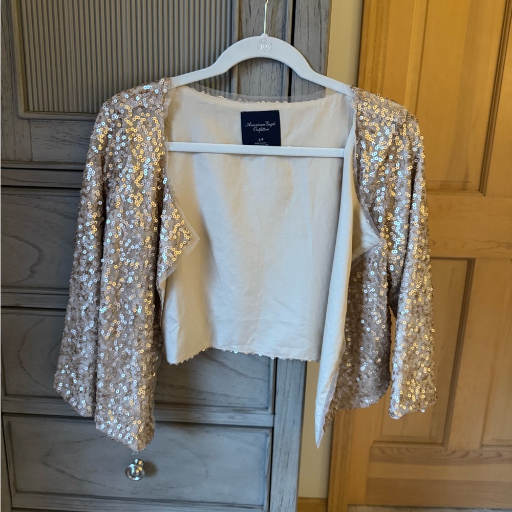 Gold Sequin Shawl
